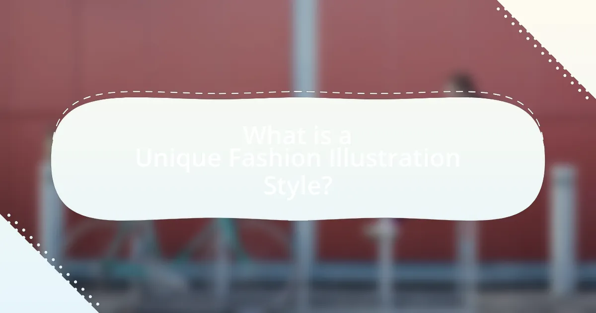 What is a Unique Fashion Illustration Style?